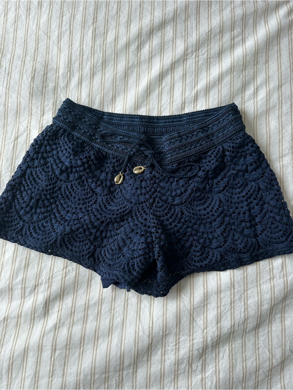 Lilly Pulitzer Navy Crochet Lace Skort Shorts